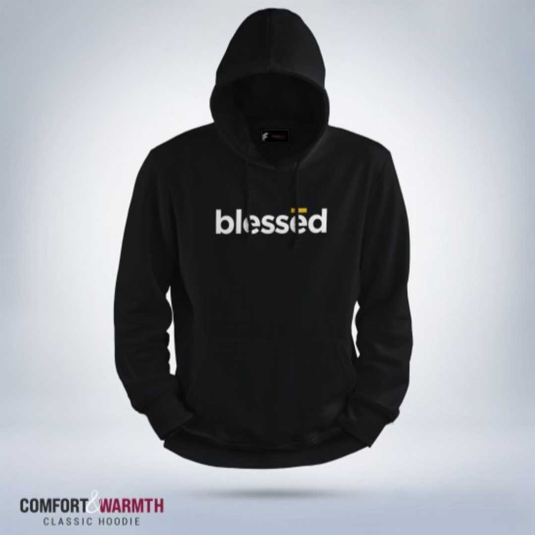 	,“Blessed”,Islamic,Hoodie,(Black)